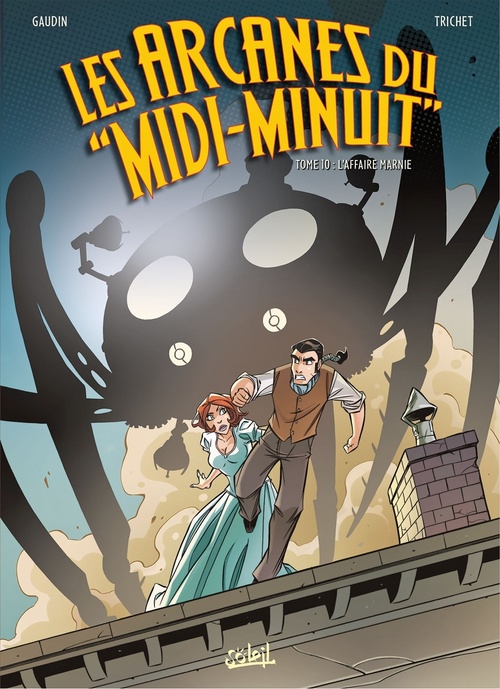 Couverture ebook de Les Arcanes du Midi-Minuit T10 - L'affaire Marnie, de Christian Gaudin