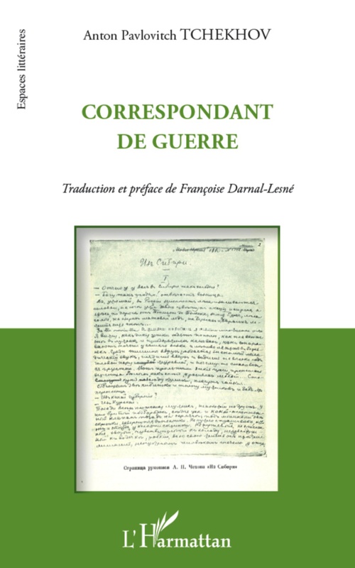 Couverture ebook de Correspondant de guerre, de Anton Tchekhov