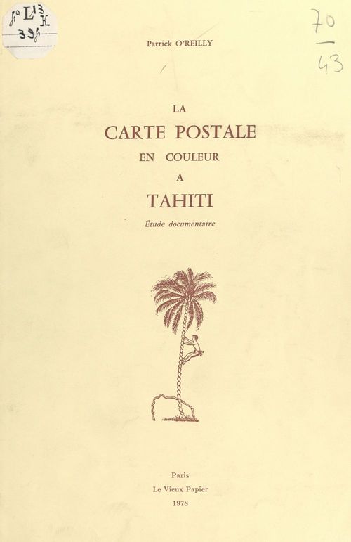 ebook cover of La carte postale en couleur à Tahiti, by Patrick O'Reilly