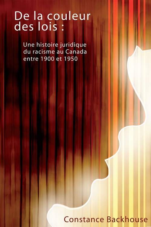 Couverture ebook de De la couleur des lois, de Constance Backhouse