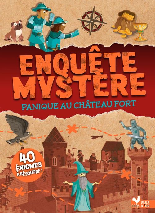 Couverture ebook de Enquête Mystère - Panique au château fort, de Concepteo