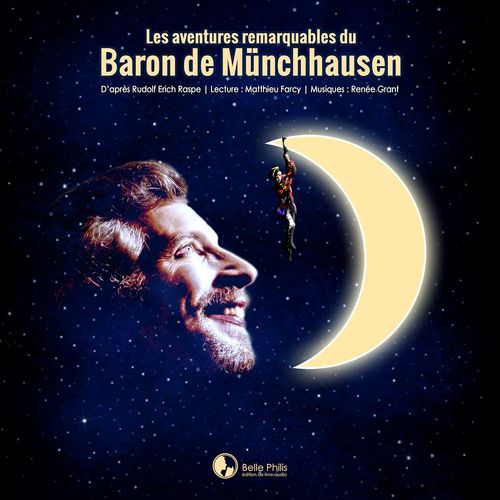 Couverture audiobook de Les aventures remarquables du Baron de Münchhausen, de Rudolf Erich Raspe