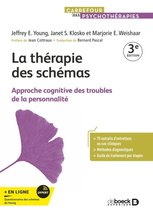 Couverture ebook de La thérapie des schémas, de Jeffrey E Young, Janet S Klosko, Marjorie E Weishaar