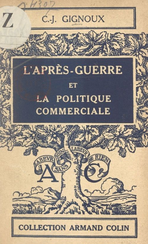ebook cover of L'après-guerre et la politique commerciale, by Claude-Joseph Gignoux