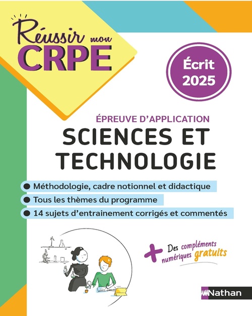 Couverture ebook de CRPE Sciences et Technologie - épreuve écrite d'application - nouveau concours 2025, de Franck Douët, Dominique Lagraula