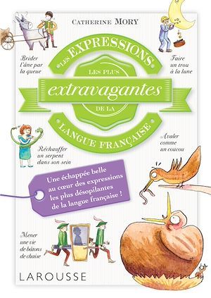 Couverture ebook de Les expressions les plus extravagantes de la langue française, de Catherine Mory, Tiphaine Desmoulière