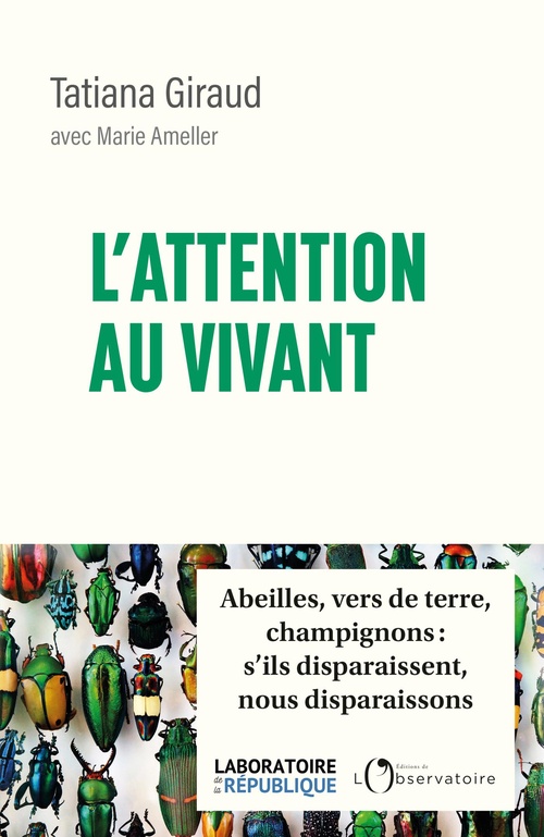 Couverture ebook de L'attention au vivant, de Marie Ameller, Tatiana Giraud
