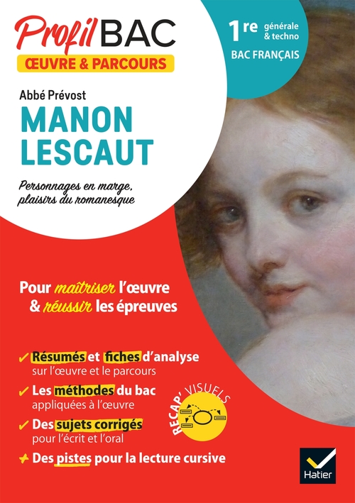Couverture ebook de Profil - Abbé Prévost, Manon Lescaut, de Sophie Saulnier