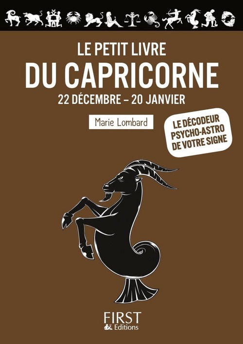 Couverture ebook de Petit Livre du - Capricorne, de Marie Lombard