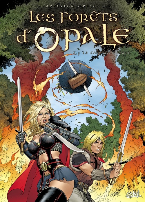 Couverture ebook de Les Forêts d'Opale T03 - La cicatrice verte, de Christophe Arleston
