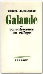 Couverture ebook de Galande ou convalescence au village, de Marcel Jouhandeau