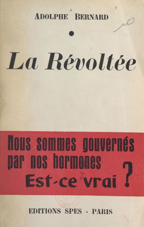ebook cover of La révoltée, by Adolphe Bernard