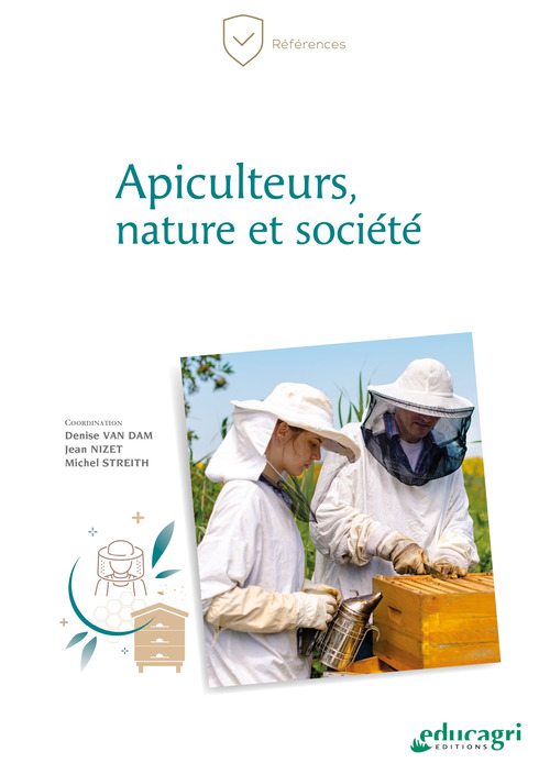 Couverture ebook de Apiculteurs, nature et société, de Van Dam/Nizet