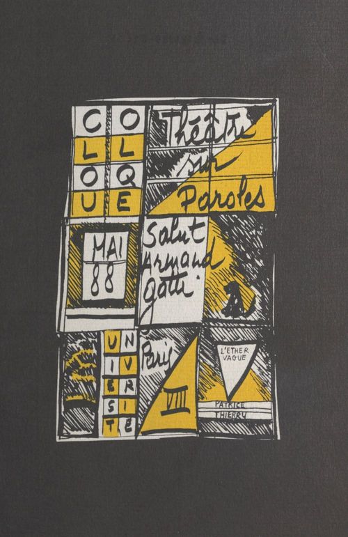 Couverture ebook de Théâtre sur paroles, de Collectif