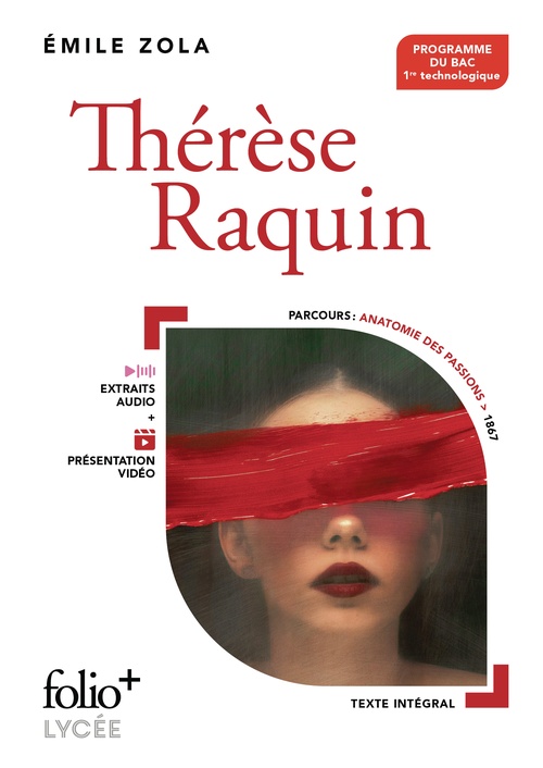 ebook cover of Thérèse Raquin, by Emile Zola