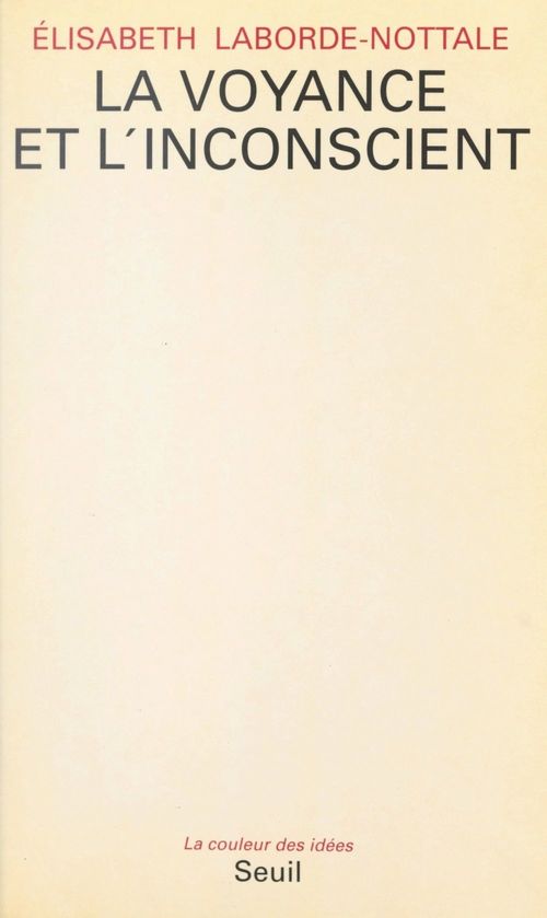 Couverture ebook de La voyance et l'inconscient, de Elisabeth Laborde-Nottale