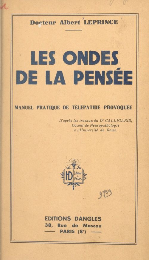 Couverture ebook de Les ondes de la pensée, de Albert Leprince