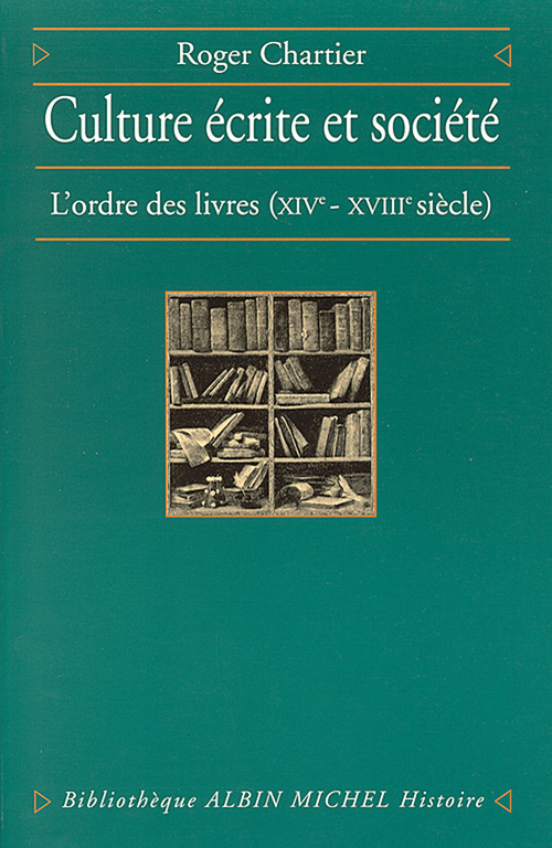 Couverture ebook de Culture écrite et Société, de Roger Chartier