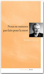 Couverture ebook de Nous ne sommes pas faits pour la mort, de Jacques Darras