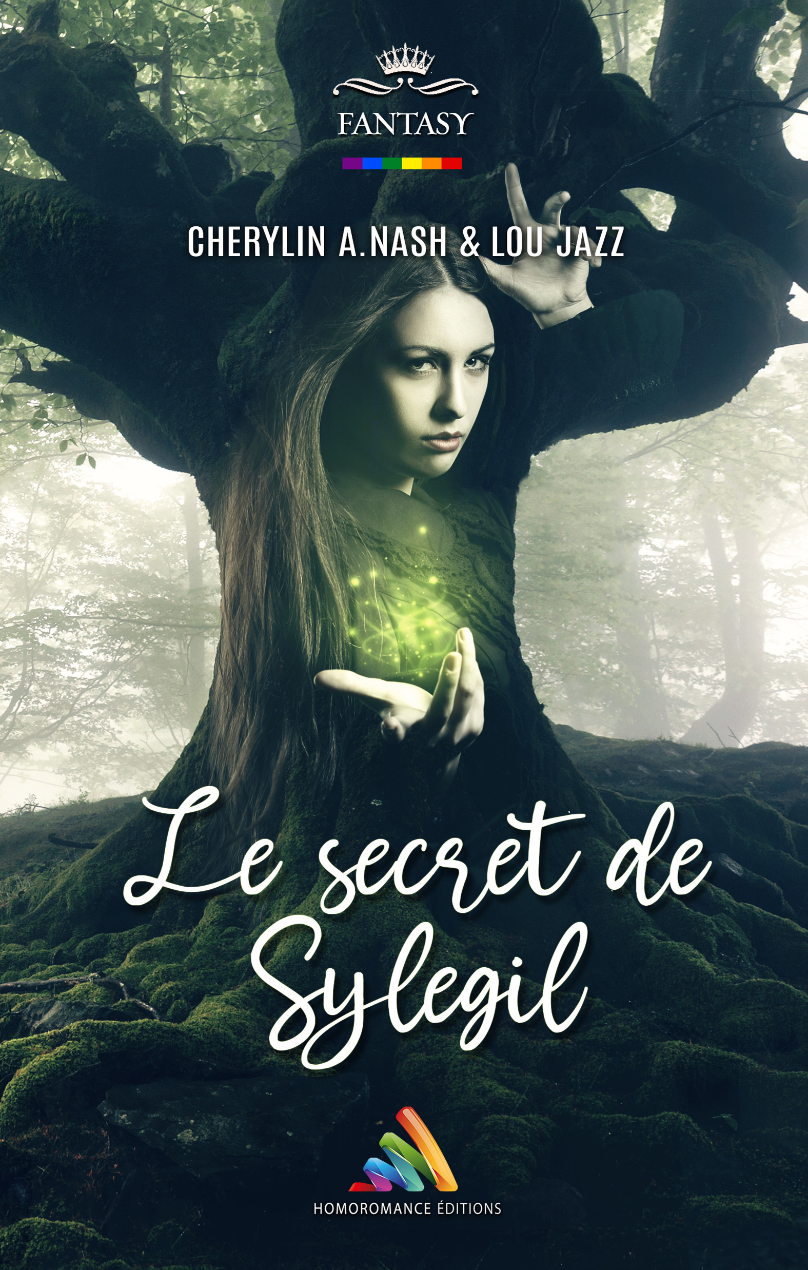 Couverture ebook de Le secret de Sylegil | Livre lesbien, roman lesbien, de Cherylin A.Nash, Lou Jazz
