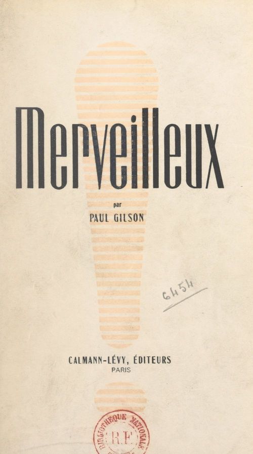 Couverture ebook de Merveilleux, de Paul Gilson