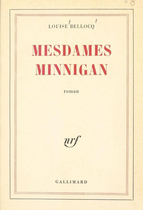 ebook cover of Mesdames Minnigan, by Louise Bellocq