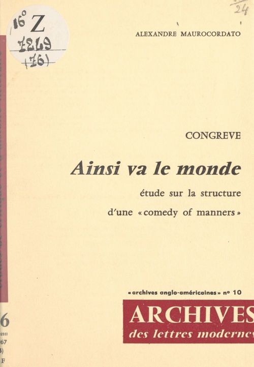 Couverture ebook de Ainsi va le monde, de Alexandre Maurocordato