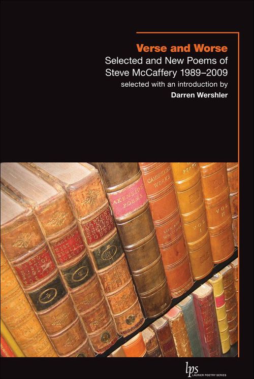 ebook cover of Verse and Worse, by Steve Mccaffery