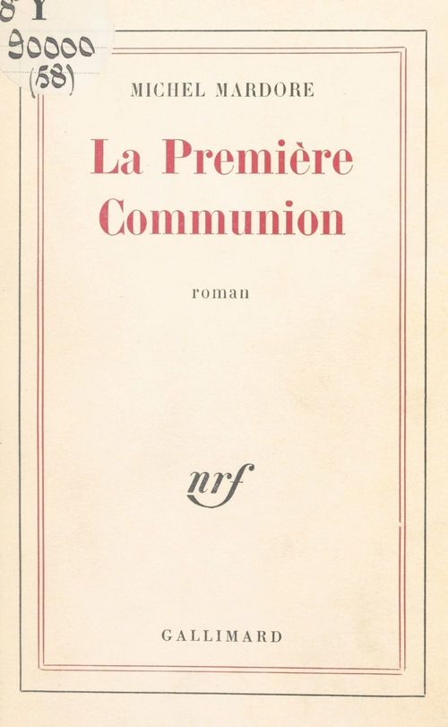 ebook cover of La première communion, by Michel Mardore