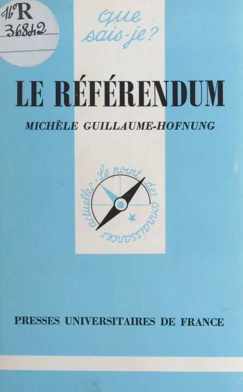Couverture ebook de Le référendum, de Michèle Guillaume-Hofnung