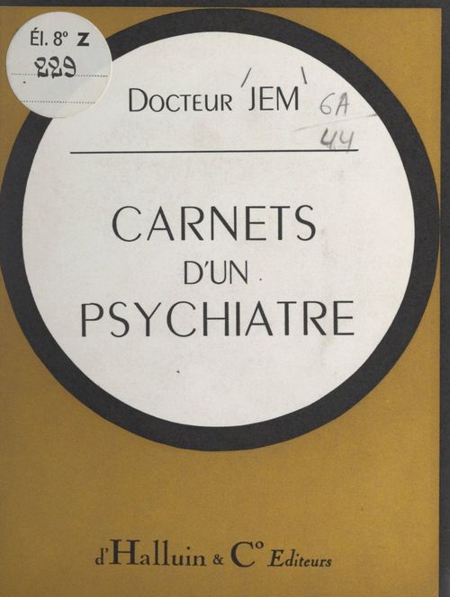 ebook cover of Carnets d'un psychiatre, by Dr Jem