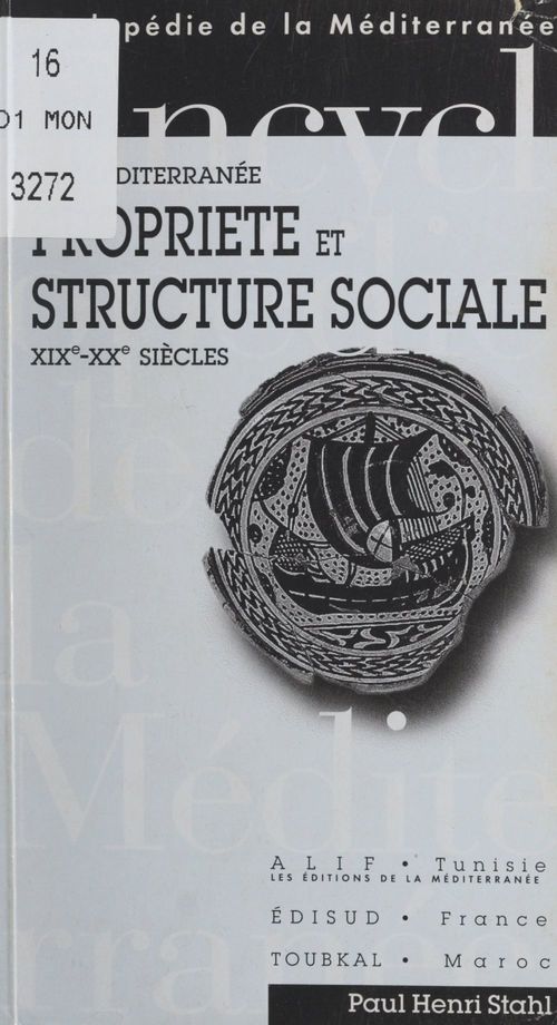 Couverture ebook de La Méditerranée : propriété et structure sociale, XIXe-XX siècles, de Paul-Henri Stahl