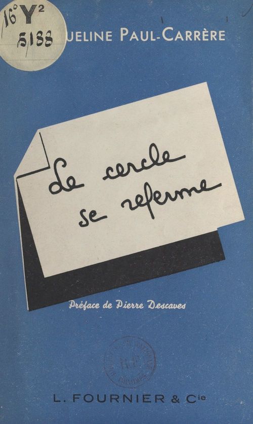 Couverture ebook de Le cercle se referme, de Jacqueline Paul-Carrere