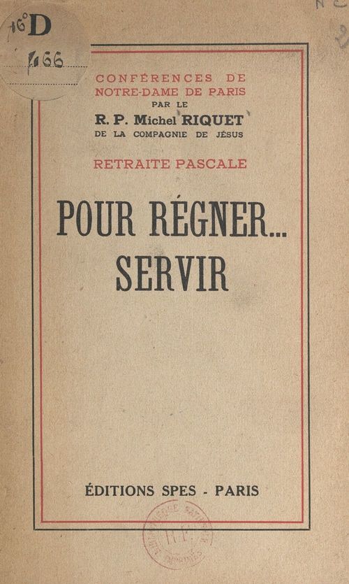 Couverture ebook de Pour régner... servir, de Michel Riquet