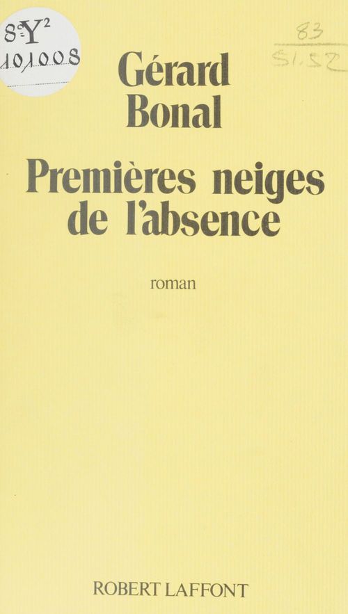 ebook cover of Premières neiges de l'absence, by Gérard Bonal