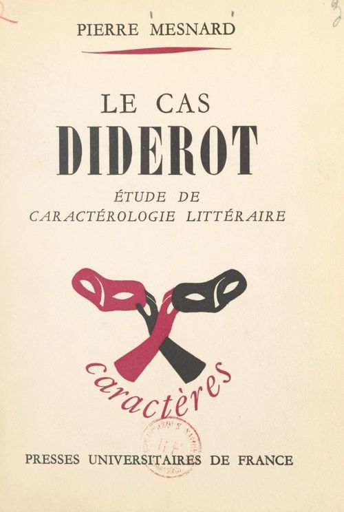 ebook cover of Le cas Diderot, by Pierre Mesnard