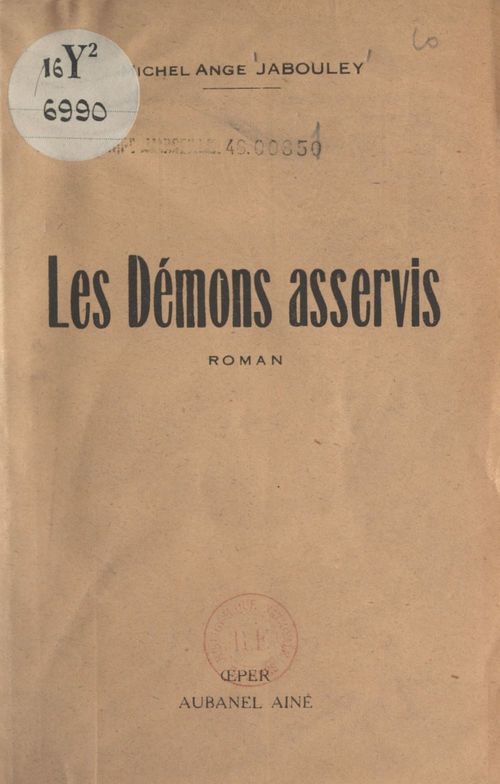 ebook cover of Les démons asservis, by Michel-Ange Jabouley