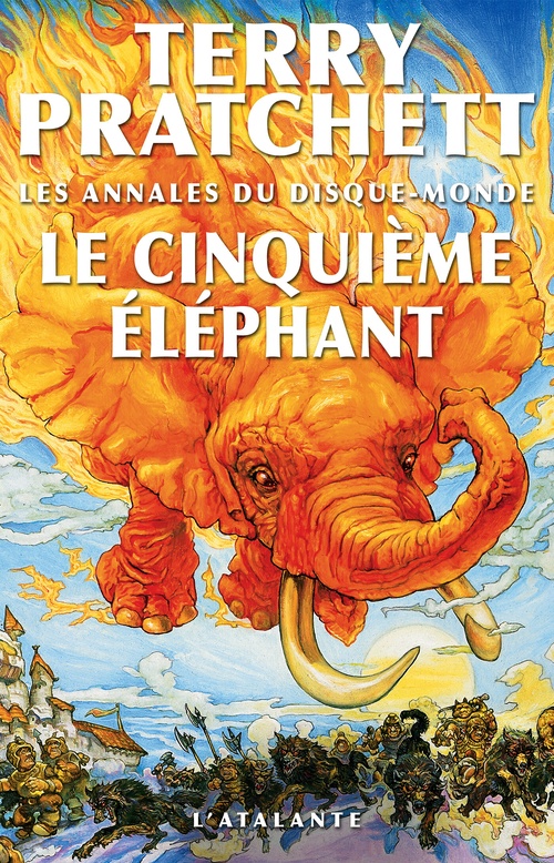 Couverture ebook de Le Cinquième éléphant, de Pratchett Terry
