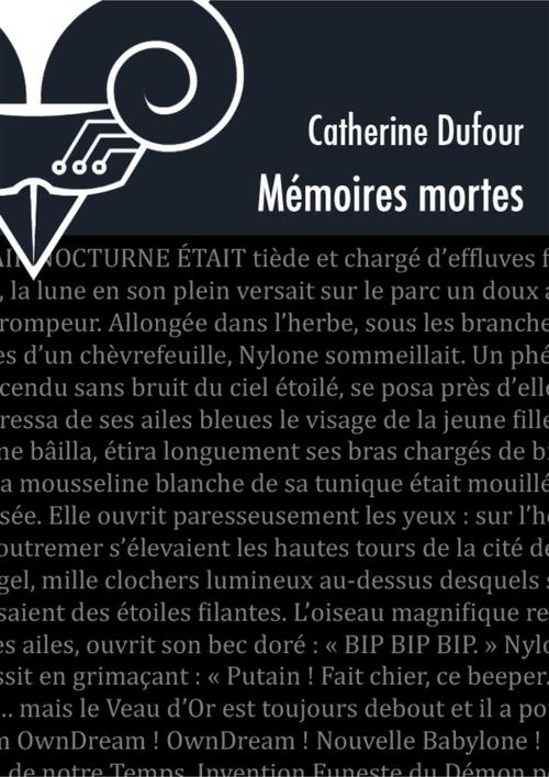 ebook cover of Mémoires mortes, by Catherine Dufour