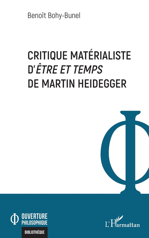 ebook cover of Critique matérialiste d´Être et temps de Martin Heidegger, by Benoît Bohy-Bunel