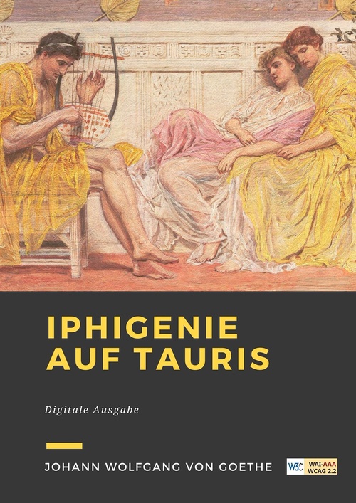 ebook cover of Iphigenie auf Tauris, by Johann Wolfgang Goethe