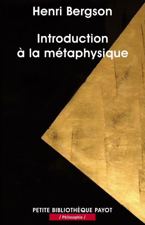 Couverture ebook de Introduction à la métaphysique, de Henri Bergson