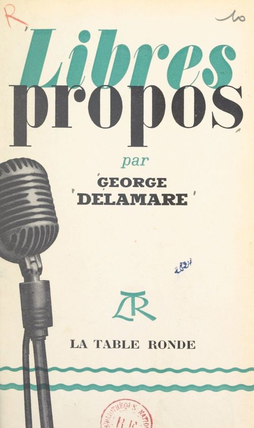 Couverture ebook de Libres propos, de George Delamare