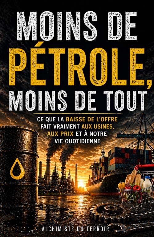 Couverture ebook de Moins de pétrole, moins de tout, de Alchimiste Du Terroir