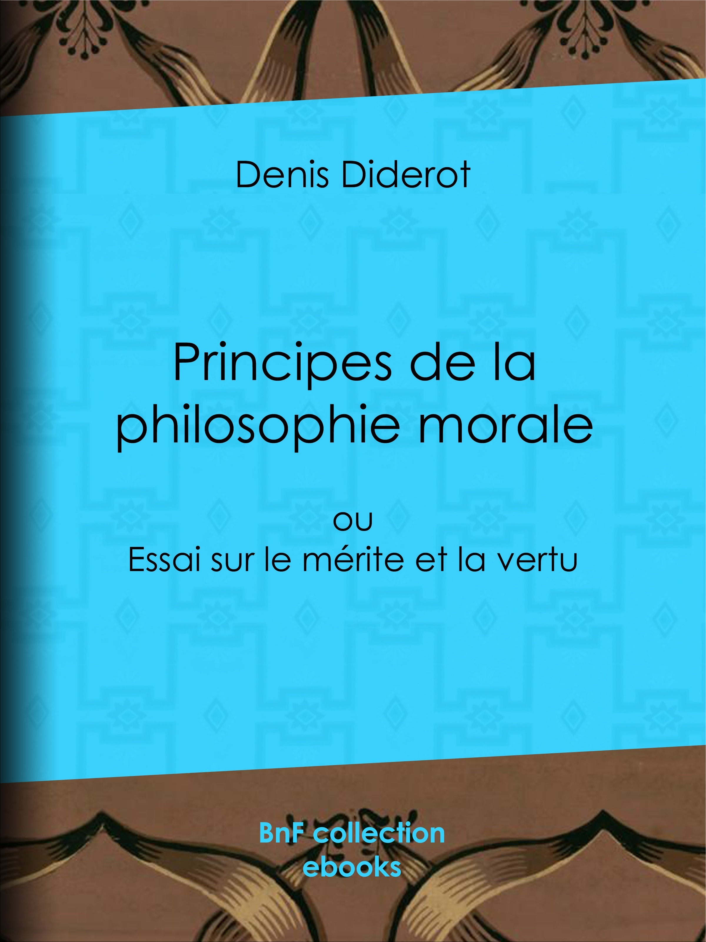 ebook cover of Principes de la philosophie morale, by Denis Diderot