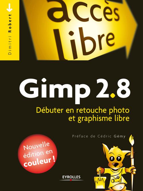 Couverture ebook de Gimp 2.8, de Dimitri Robert