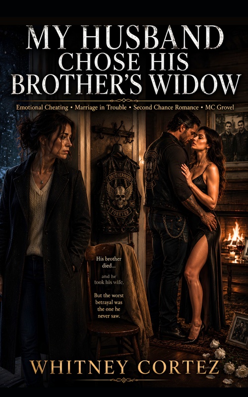Couverture ebook de My husband chose his brother's widow, de Whitney Cortez