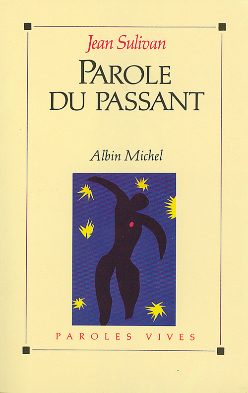 ebook cover of Parole du passant, by Jean Sulivan