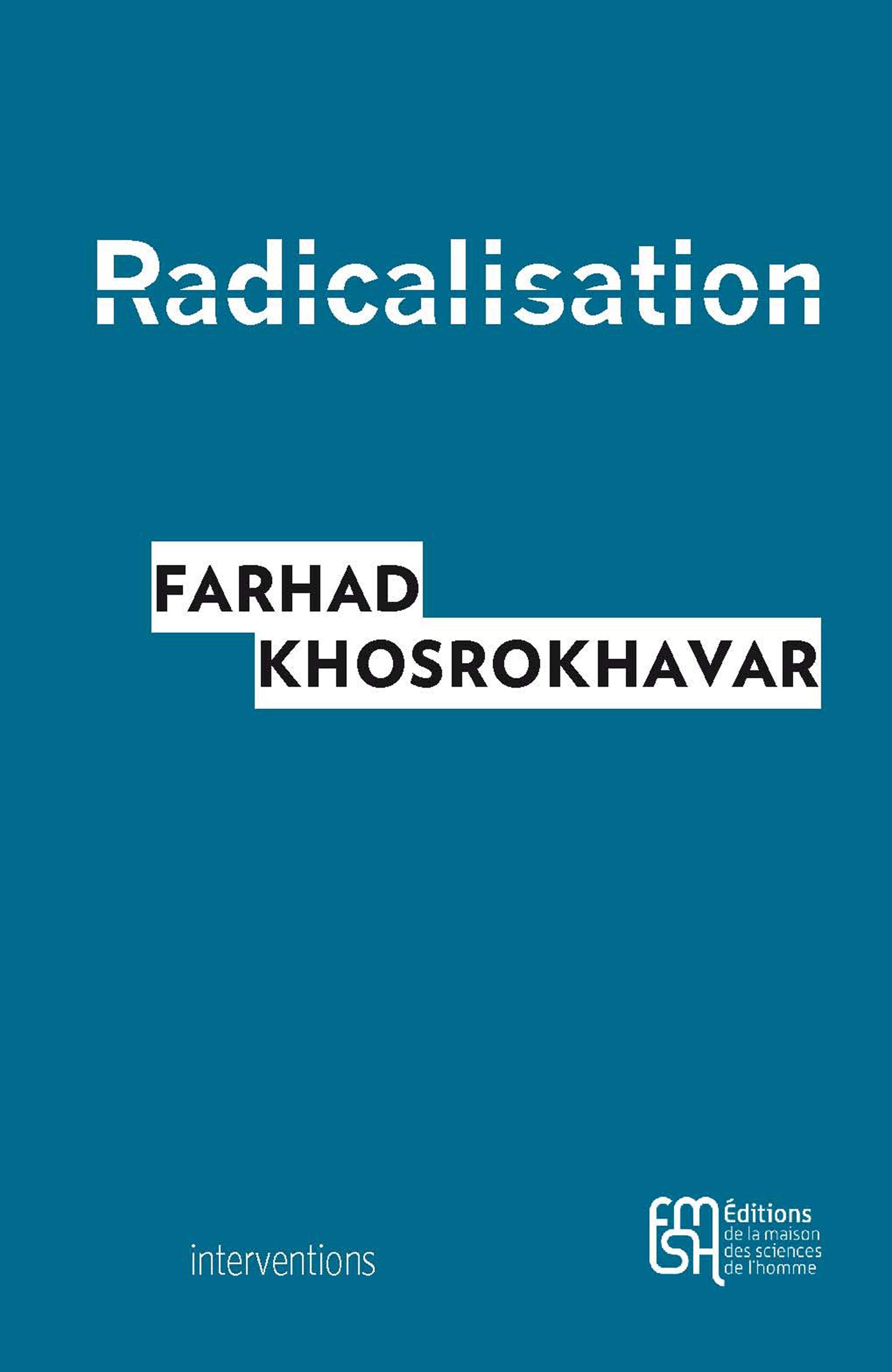 Couverture ebook de Radicalisation, de Farhad Khosrokhavar