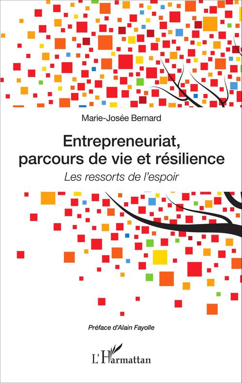 Couverture ebook de Entrepreneuriat, parcours de vie et résilience, de Marie-josee Bernard